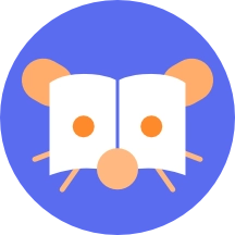 An updated version of a logo by @Mem@discuss.tchncs.de, of an orange and white book-faced lemming on a purple-blue background.